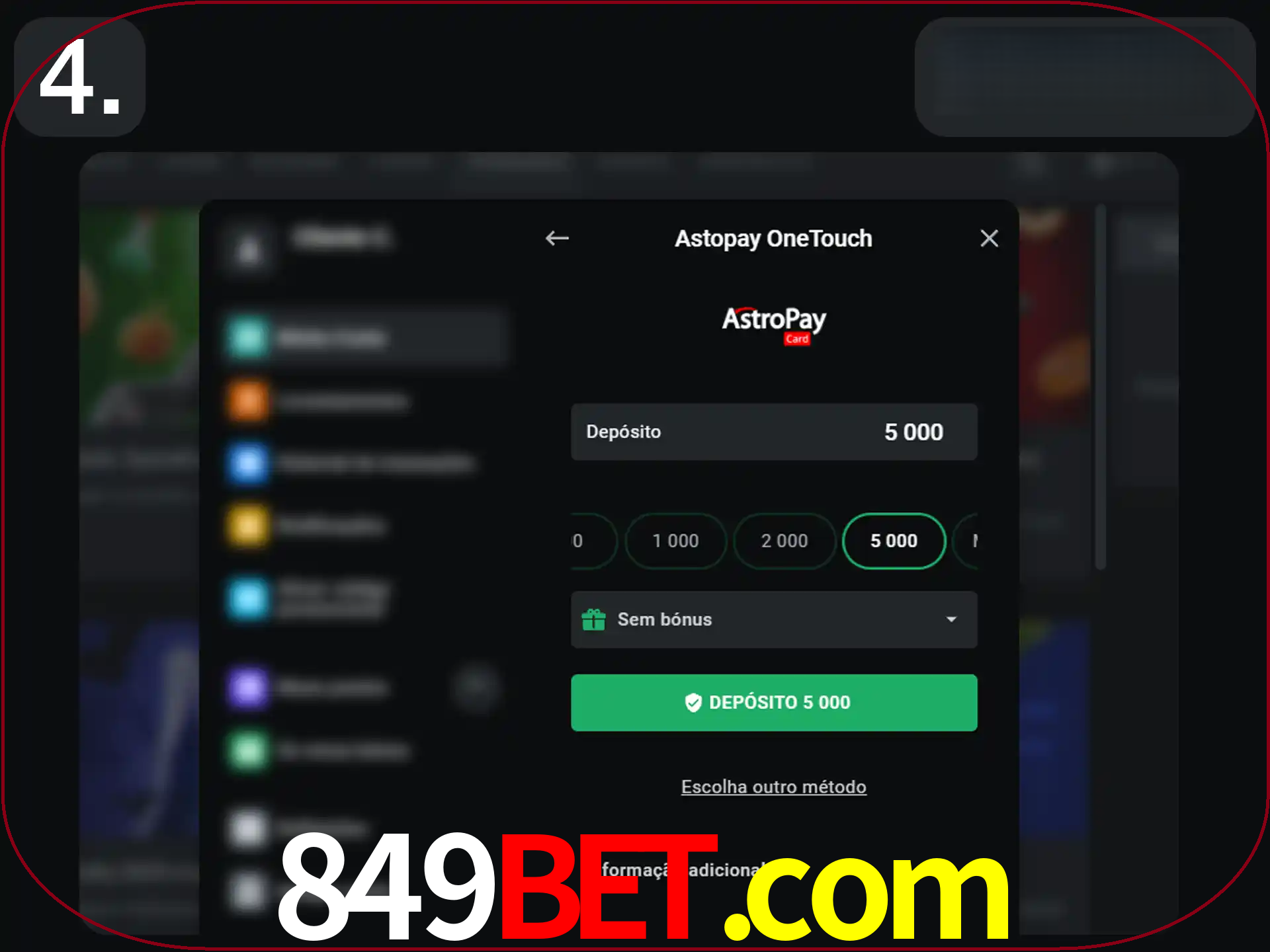 Preencha todos os seus dados nos campos.