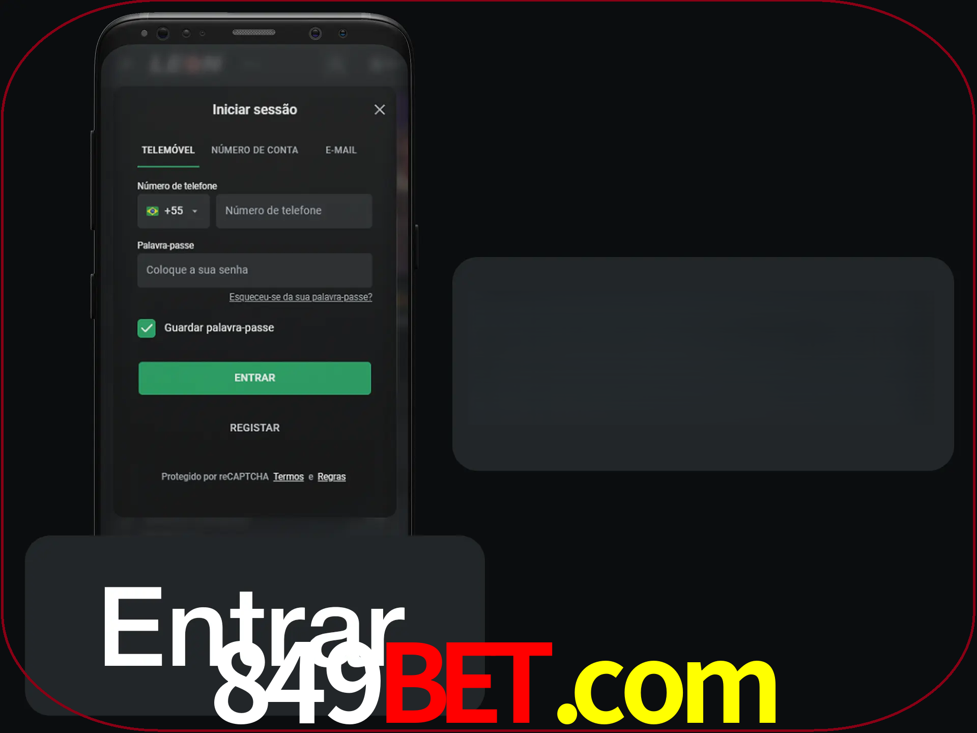 Faça o login para começar a apostar e jogar no cassino.